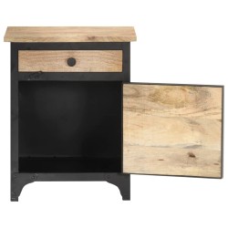 Table de chevet 40x30x50 cm Bois de manguier massif 