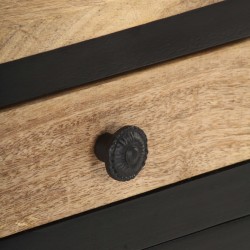 Table de chevet 40x30x50 cm Bois de manguier massif 