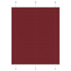Store plissé rouge bordeaux 110x100 cm largeur du tissu 109,4cm 