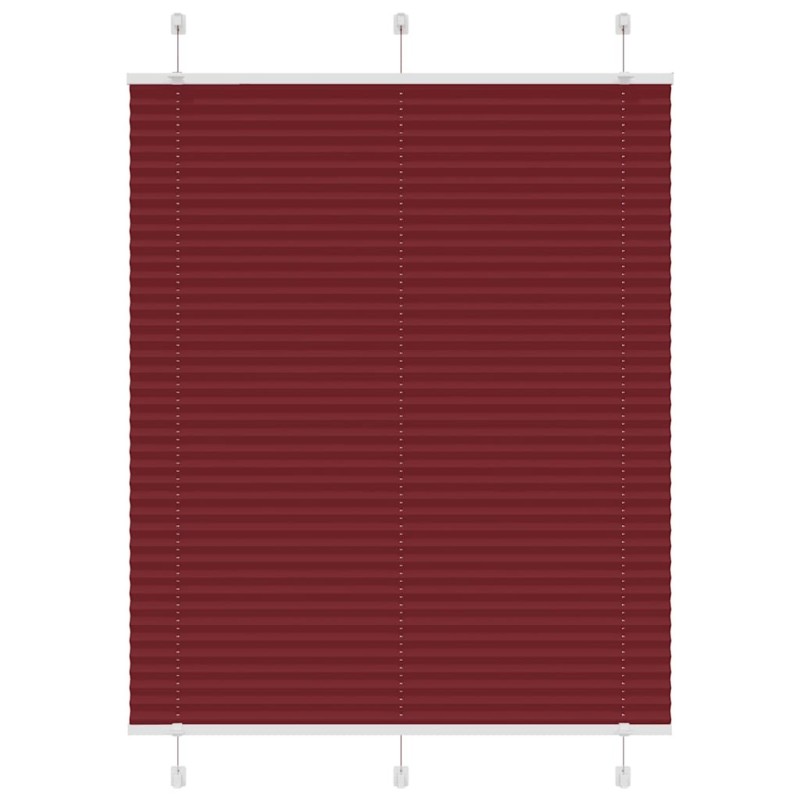 Store plissé rouge bordeaux 110x100 cm largeur du tissu 109,4cm 