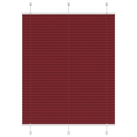 Store plissé rouge bordeaux 110x100 cm largeur du tissu 109,4cm 