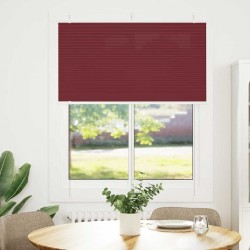 Store plissé rouge bordeaux 110x100 cm largeur du tissu 109,4cm 