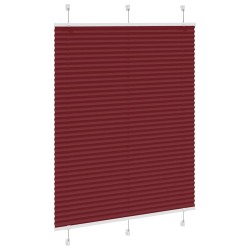 Store plissé rouge bordeaux 110x100 cm largeur du tissu 109,4cm 