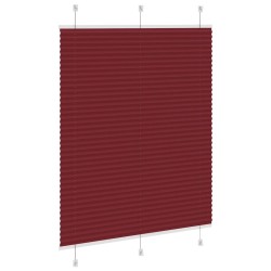 Store plissé rouge bordeaux 110x100 cm largeur du tissu 109,4cm 