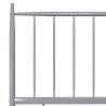Cadre de lit sans matelas gris métal 100x200 cm 