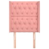 Tête de lit avec oreilles Rose 83x16x118/128 cm Velours 