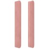 Tête de lit avec oreilles Rose 83x16x118/128 cm Velours 