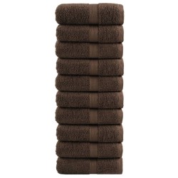Serviettes d'invité de qualité supérieure SOLUND 10 pcs marron 