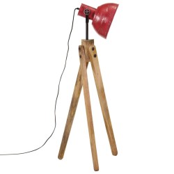 Lampadaire 25 W rouge délavé 45x45x120 cm E27 