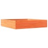 Jardinière cire marron 110x110x23 cm bois de pin massif 