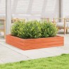 Jardinière cire marron 110x110x23 cm bois de pin massif 