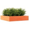 Jardinière cire marron 110x110x23 cm bois de pin massif 