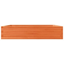 Jardinière cire marron 110x110x23 cm bois de pin massif 