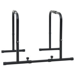 Barre de dips avec longueur réglable, capacité de 300 kg, 96-117x67x75 cm en acier 