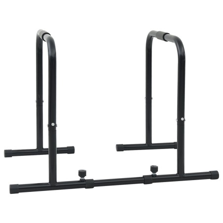 Barre de dips avec longueur réglable, capacité de 300 kg, 96-117x67x75 cm en acier 