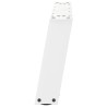 Pieds de table basse en U 2 pièces Blanc 70 x (30-31) cm Acier 