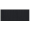 Tapis rectangulaire noir 80x200 cm bambou 