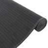 Tapis rectangulaire noir 80x200 cm bambou 