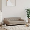 Lit pour chien cappuccino 90x53x30 cm similicuir 