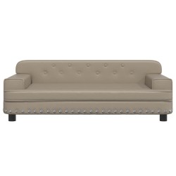 Lit pour chien cappuccino 90x53x30 cm similicuir 