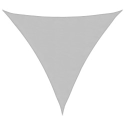 Voile d'ombrage gris clair 4x4x4 m 100% polyester oxford 