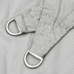 Voile d'ombrage gris clair 4x4x4 m 100% polyester oxford 
