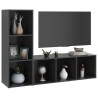 Meubles TV 2 pcs Gris 107x35x37 cm Bois d'ingénierie 