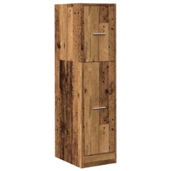 Armoire d'apothicaire vieux bois 30x41x118 cm bois d'ingénierie 