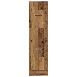 Armoire d'apothicaire vieux bois 30x41x118 cm bois d'ingénierie 