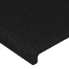 Tête de lit à LED Noir 183x16x78/88 cm Tissu 