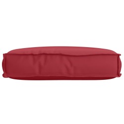 Coussin Pallet pour Siège Rouge Vin 60x40x8 cm Tissu Oxford 