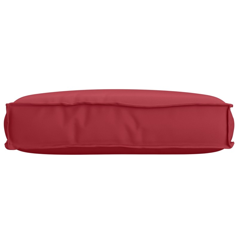 Coussin Pallet pour Siège Rouge Vin 60x40x8 cm Tissu Oxford 