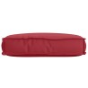 Coussin Pallet pour Siège Rouge Vin 60x40x8 cm Tissu Oxford 