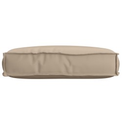 Coussin de Palette pour siège Taupe 60x40x8 cm Tissu Oxford 