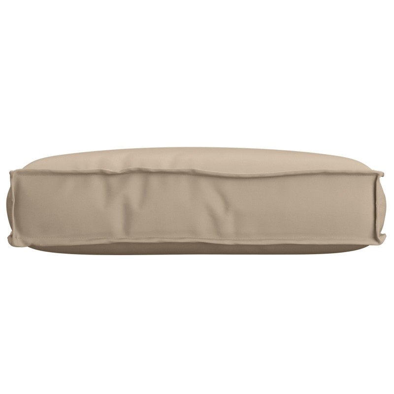 Coussin de Palette pour siège Taupe 60x40x8 cm Tissu Oxford 