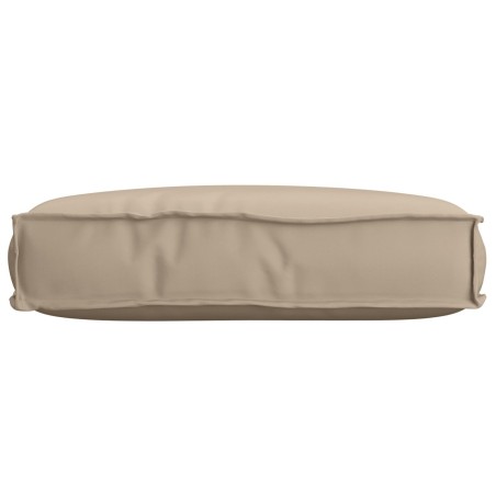 Coussin de Palette pour siège Taupe 60x40x8 cm Tissu Oxford 