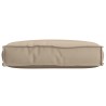 Coussin de Palette pour siège Taupe 60x40x8 cm Tissu Oxford 
