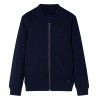 Sweatshirt pour enfants avec fermeture éclair bleu marine 140 