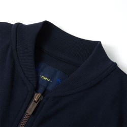 Sweatshirt pour enfants avec fermeture éclair bleu marine 140 