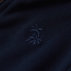Sweatshirt pour enfants avec fermeture éclair bleu marine 140 