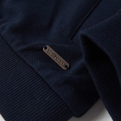 Sweatshirt pour enfants avec fermeture éclair bleu marine 140 