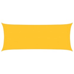 Voile d'ombrage 160 g/m² rectangulaire jaune 2x4,5 m PEHD 