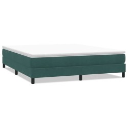 Sommier à lattes de lit sans matelas vert foncé 180x220 cm 