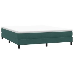 Sommier à lattes de lit sans matelas vert foncé 180x220 cm 