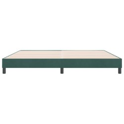 Sommier à lattes de lit sans matelas vert foncé 180x220 cm 