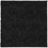 Tapis shaggy PAMPLONA poils longs moderne noir 240x240 cm 