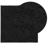 Tapis shaggy PAMPLONA poils longs moderne noir 240x240 cm 