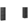 Meubles TV 2 pcs Gris 107x35x37 cm Bois d'ingénierie 