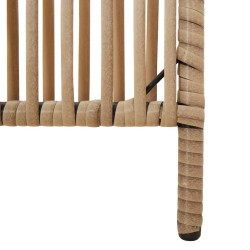 Cloison de séparation 3 panneaux beige résine tressée 