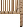 Cloison de séparation 3 panneaux beige résine tressée 